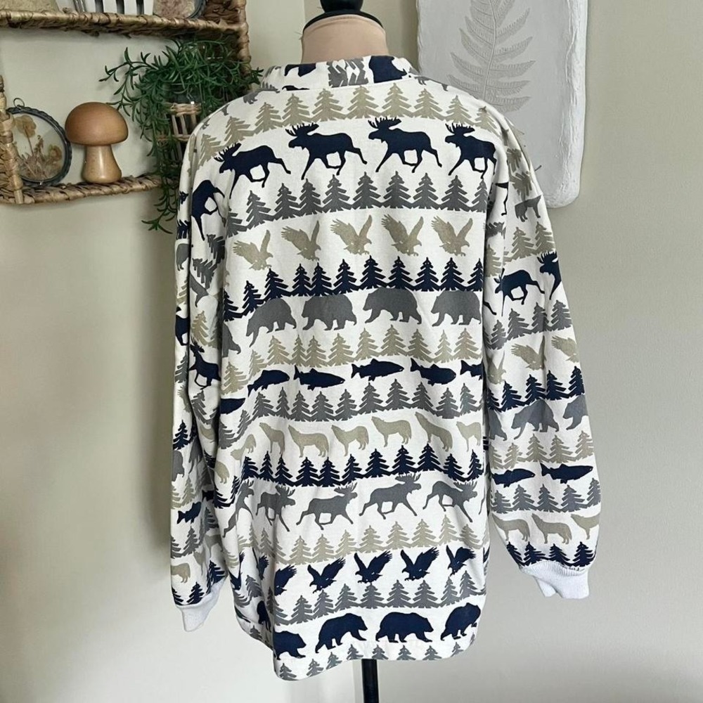 Vintage Moose & Bear Winter Cardigan - Picture 4 of 7